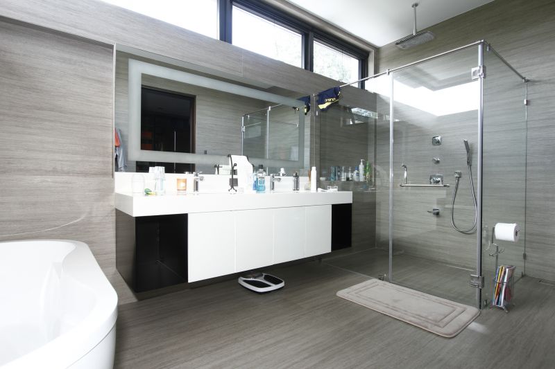 Luxury Walk-In Shower with Glass Doors